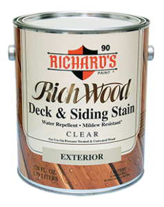 90 Rich Wood Exterior Clear Wood Finish