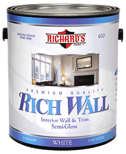 Rich Wall Premium Acrylic Interior Semi-Gloss Enamel