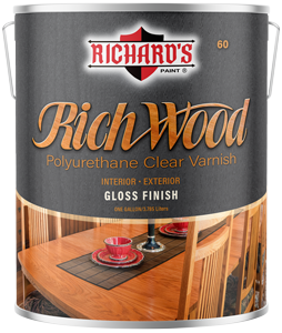 Rich Wood Polyurethane Varnish Gloss