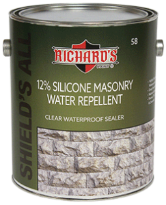 58 Shield's All Clear 12% Silicone Masonry Water Repellent