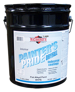 7-3020 Painter's Pride Flat Alkyd Dryfall - White